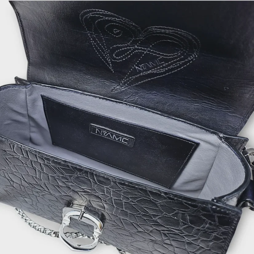 Dámská kožená kabelka Niame Blue Heart