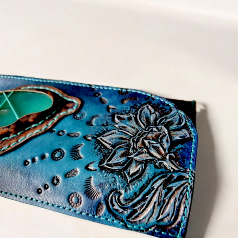 Dámská kožená peněženka Niame Blue