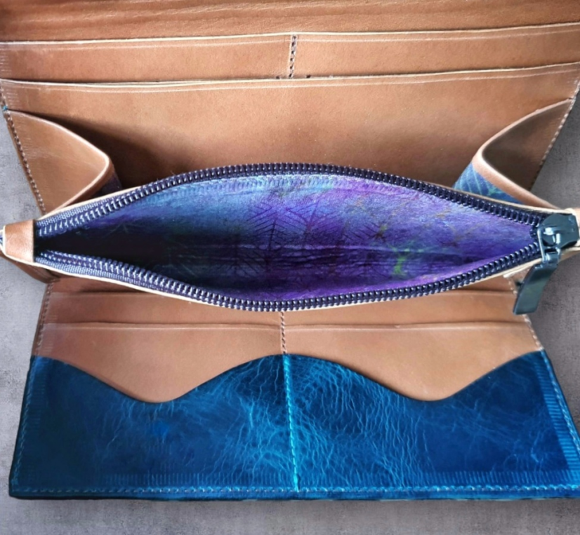 Dámská kožená peněženka Niame Blue