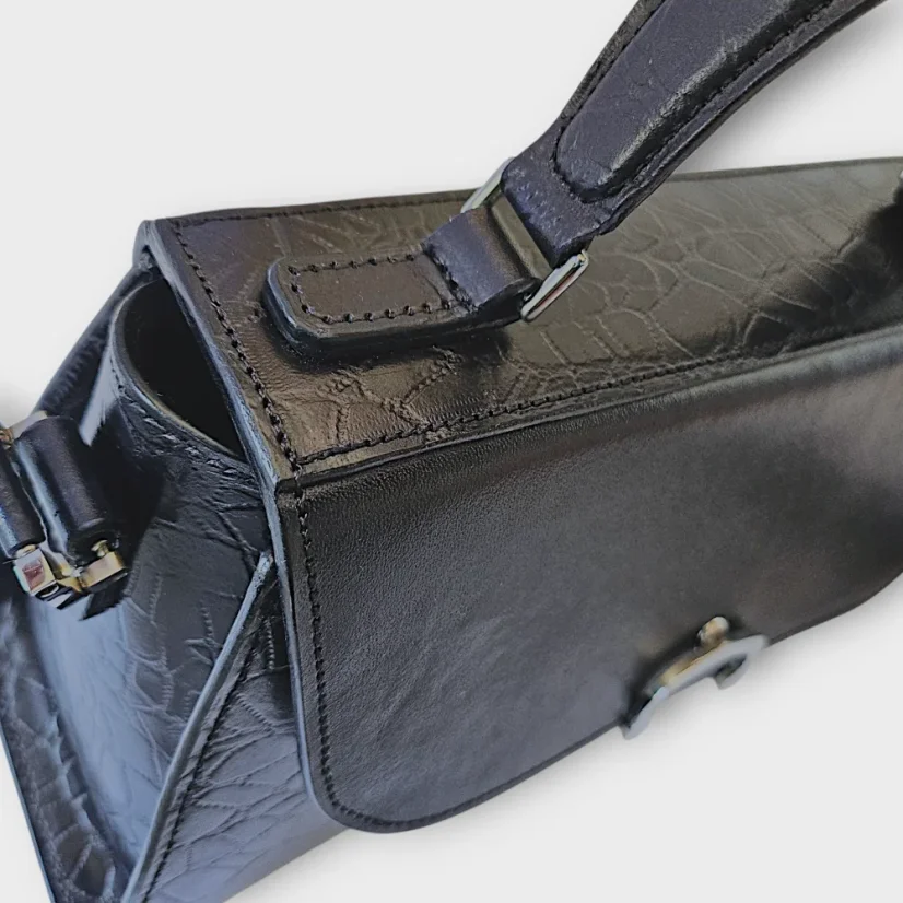 Dámská kožená kabelka Niame Blue Heart