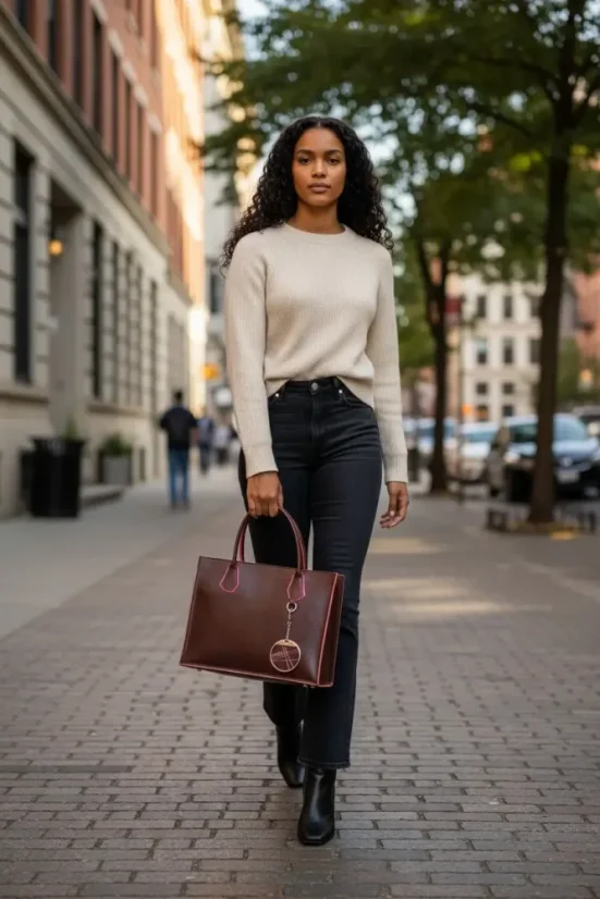 Dámská kožená kabelka Niame Rose Edge