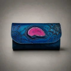 Dámská kožená peněženka Niame Pink Agate