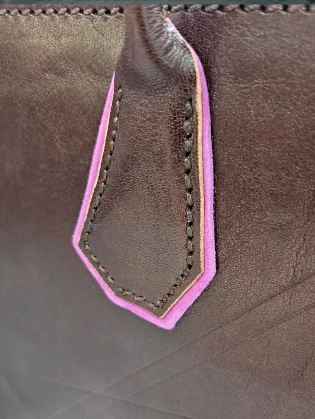 Dámská kožená kabelka Niame Rose Edge